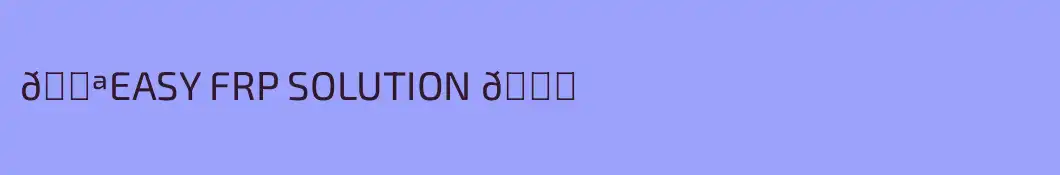 💪EASY FRP SOLUTION 👍